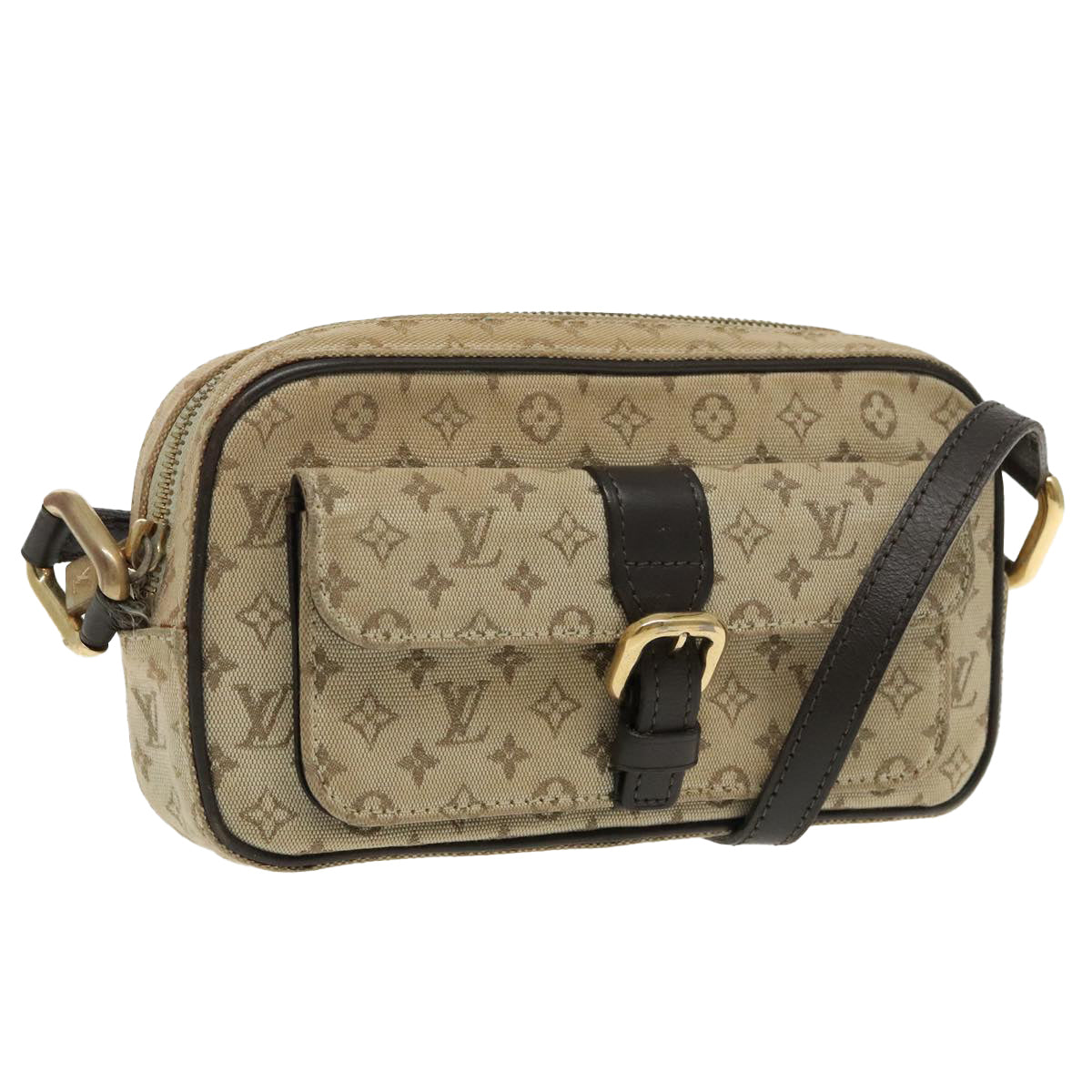 LOUIS VUITTON Monogram Mini Juliet MM Shoulder Bag Khaki M92218 LV Auth 95226