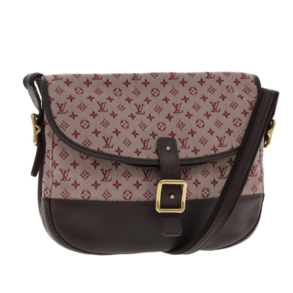 LOUIS VUITTON Monogram mini Marjorie GM Shoulder Bag Red LV Auth 95227