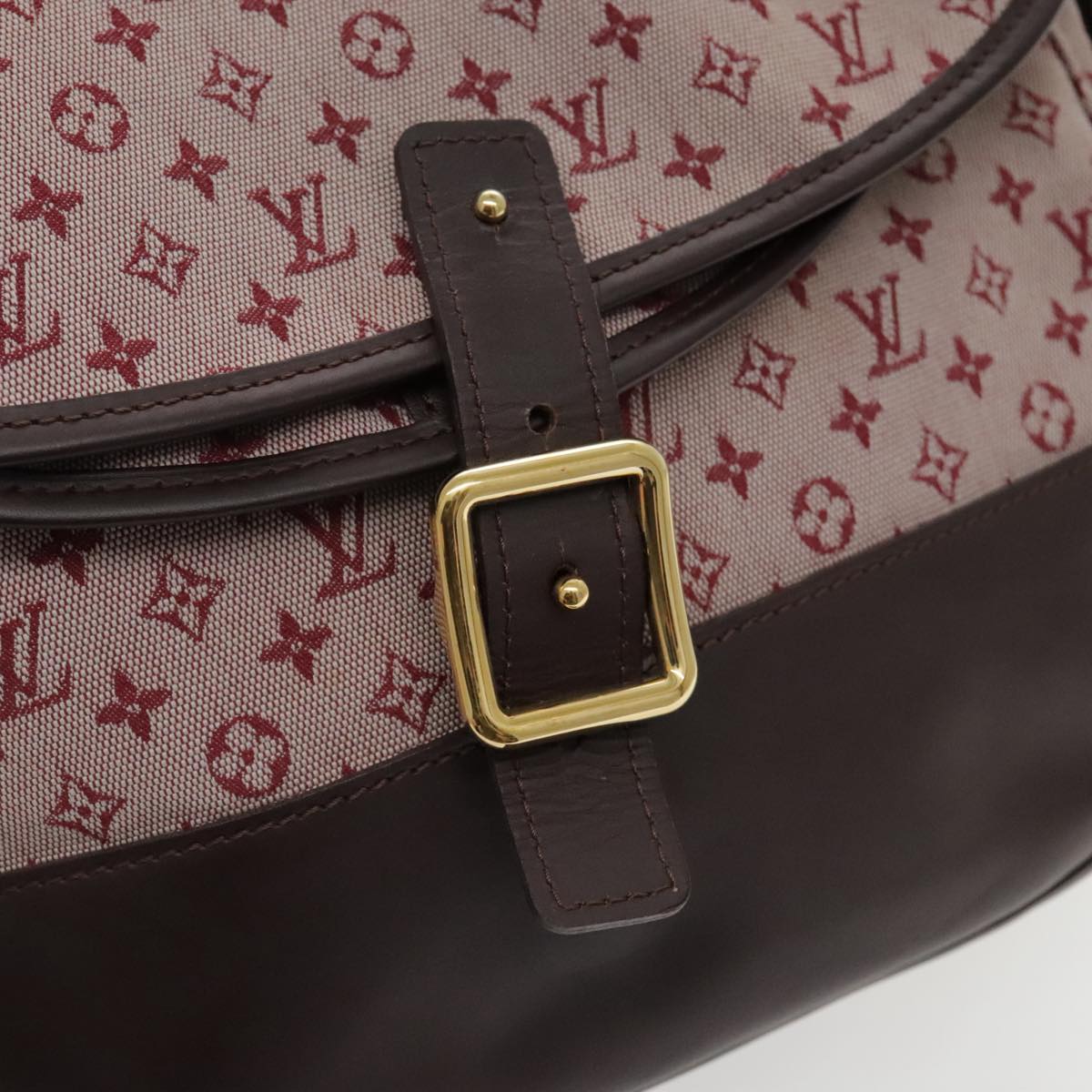 LOUIS VUITTON Monogram mini Marjorie GM Shoulder Bag Red LV Auth 95227