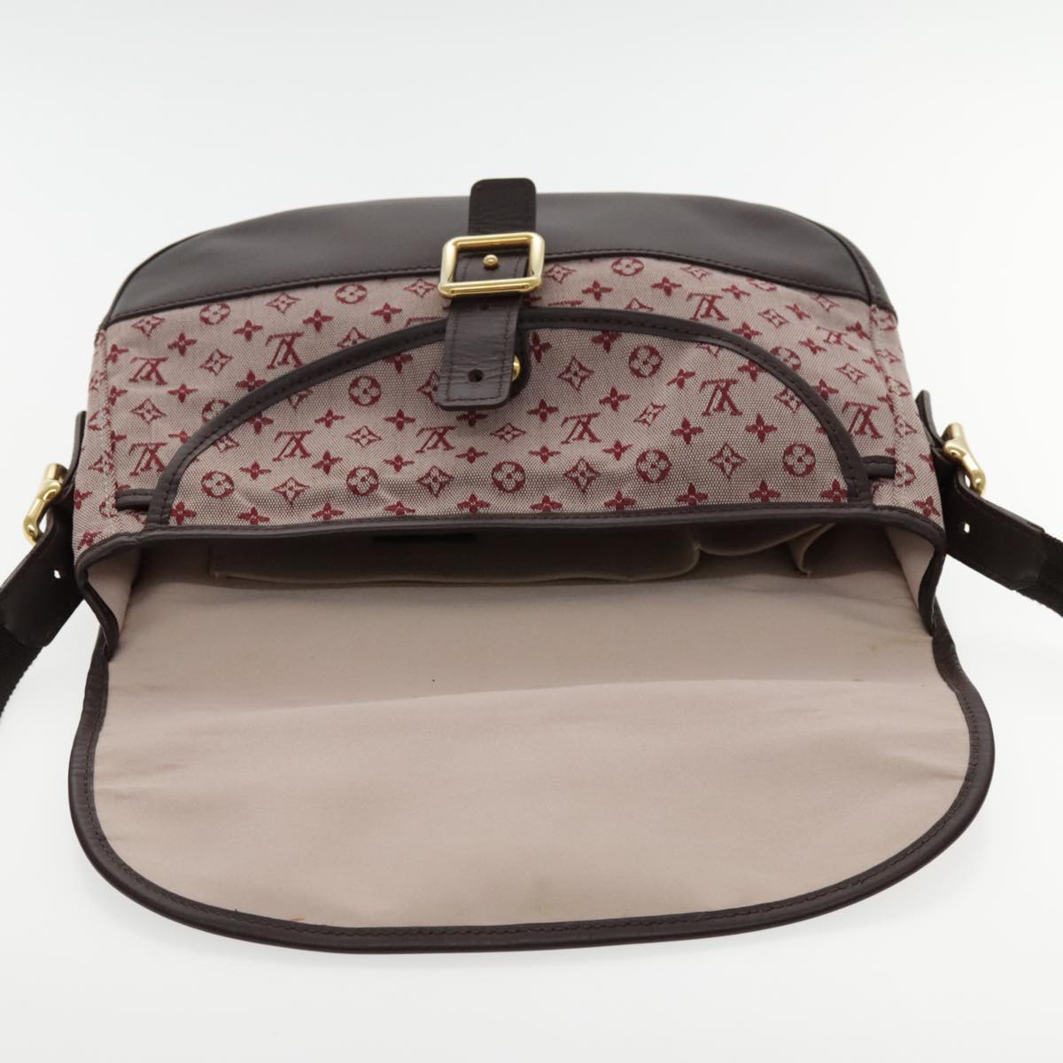 LOUIS VUITTON Monogram mini Marjorie GM Shoulder Bag Red LV Auth 95227