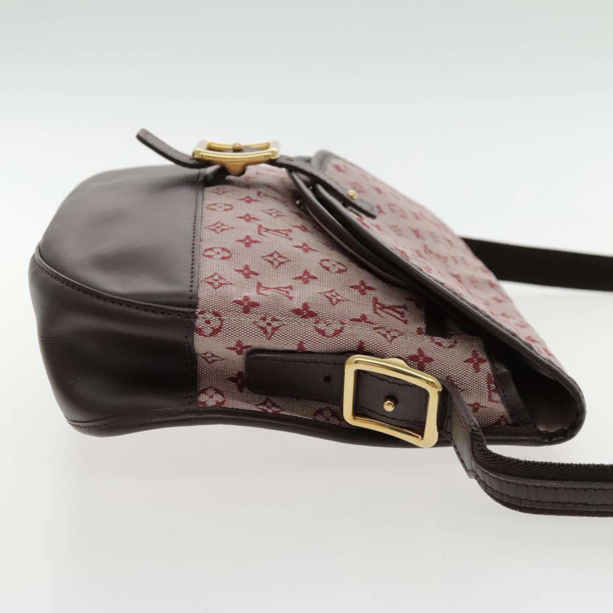 LOUIS VUITTON Monogram mini Marjorie GM Shoulder Bag Red LV Auth 95227