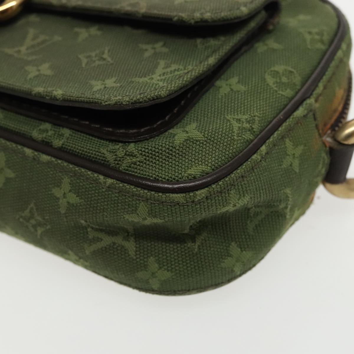 LOUIS VUITTON Monogram Mini Juliet MM Shoulder Bag TST Khaki M92418 Auth 95231