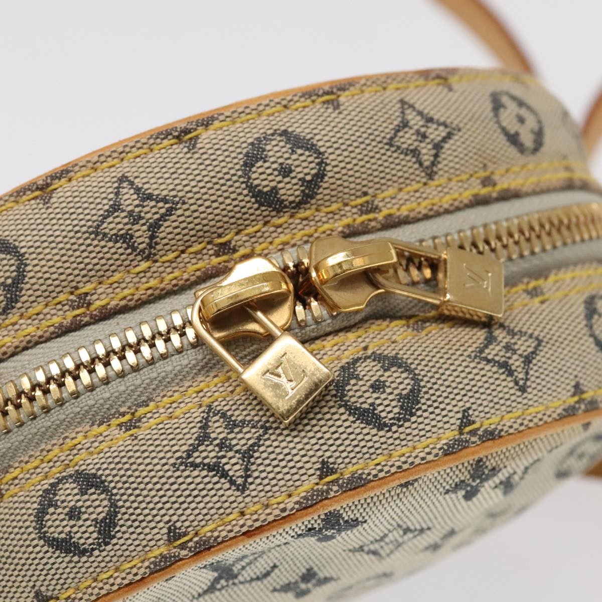 LOUIS VUITTON Monogram Mini Jeanne PM Shoulder Bag Blue M92001 LV Auth 95233