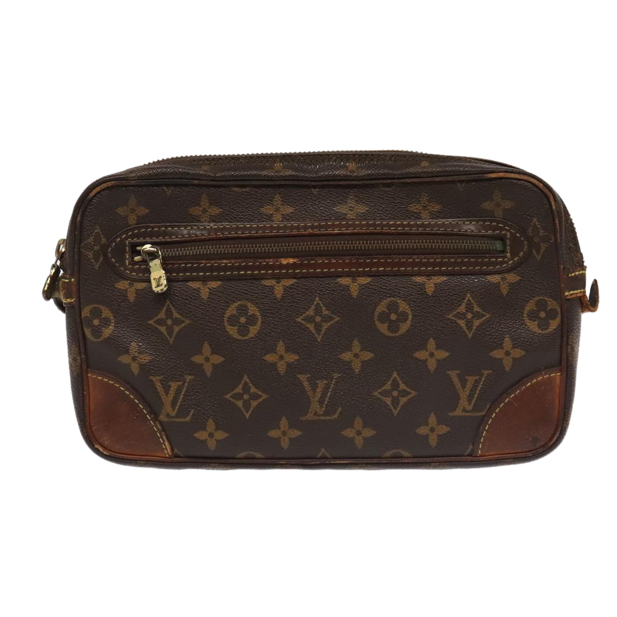 LOUIS VUITTON Monogram Marly Dragonne GM Clutch Bag M51825 LV Auth 95241