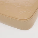 LOUIS VUITTON Monogram Vernis Pochette Accessoires Pouch Beige M90072 Auth 95242-16