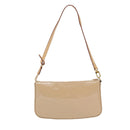 LOUIS VUITTON Monogram Vernis Pochette Accessoires Pouch Beige M90072 Auth 95242-1