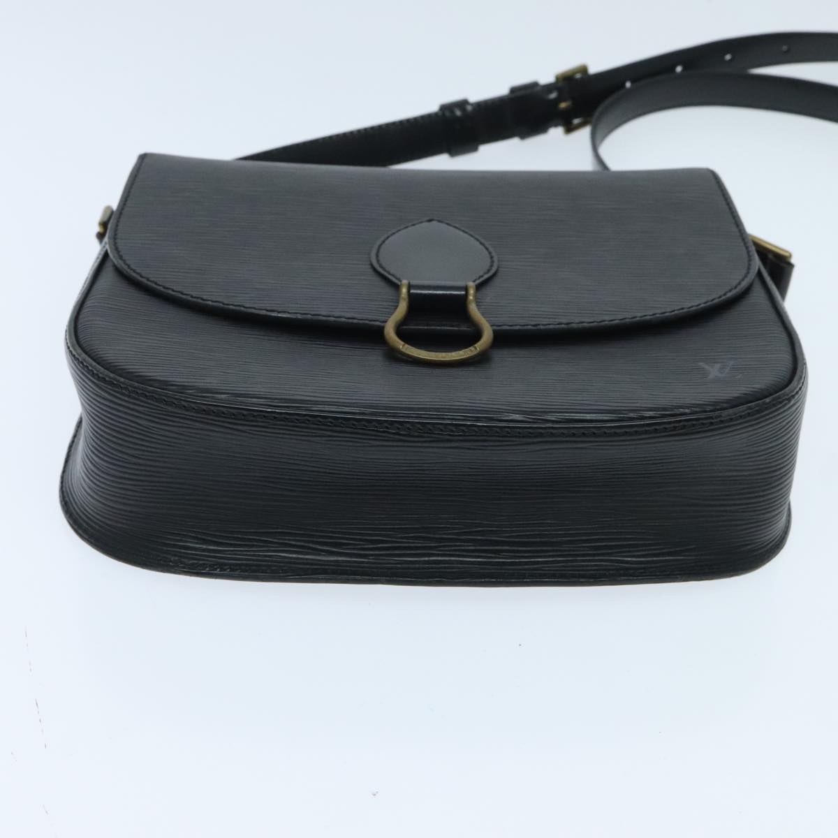 LOUIS VUITTON Epi Saint Cloud GM Shoulder Bag Black Noir M52192 LV Auth 95245