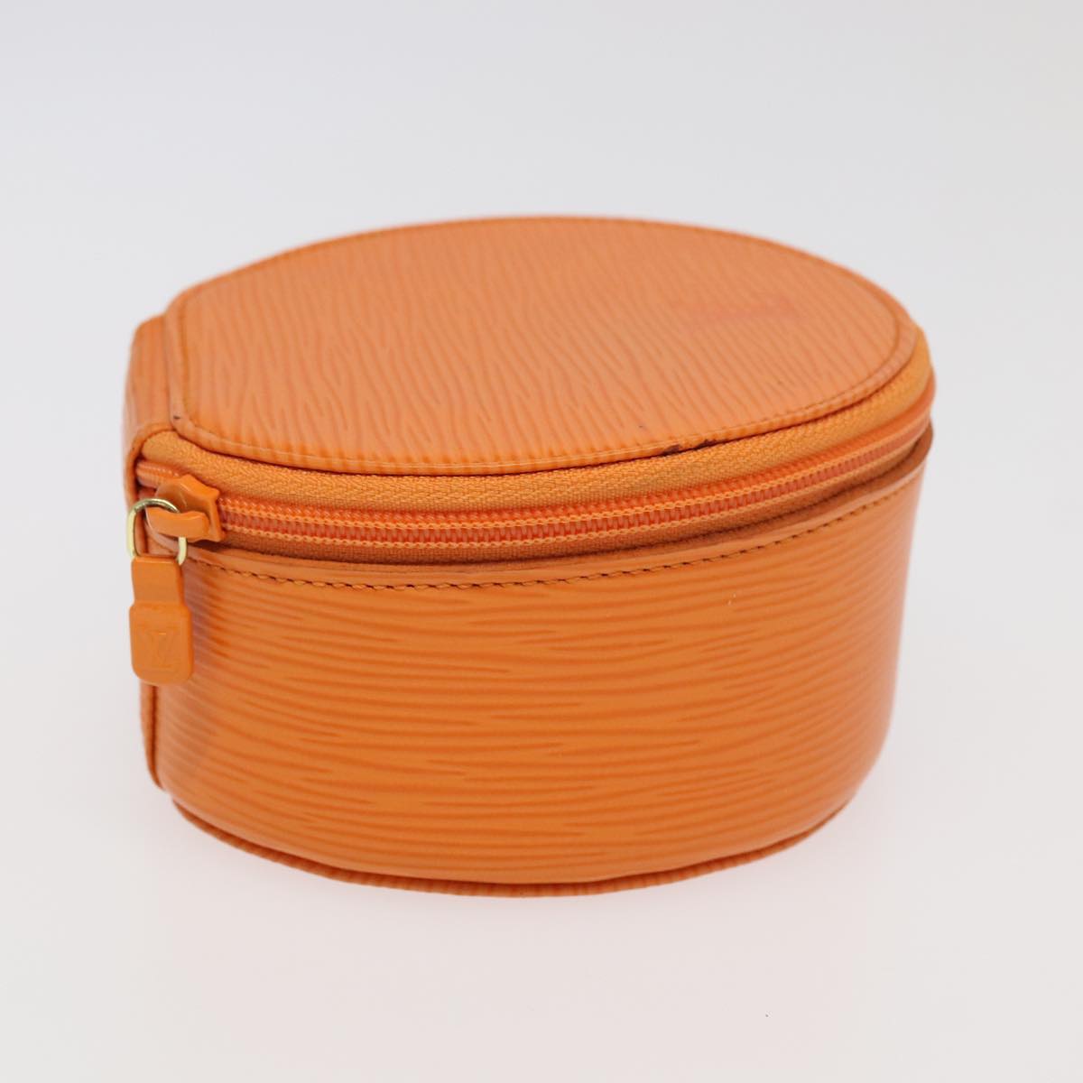 LOUIS VUITTON Epi Ecrin Bijoux 12 Jewelry Box Orange Mandarin LV Auth 95251