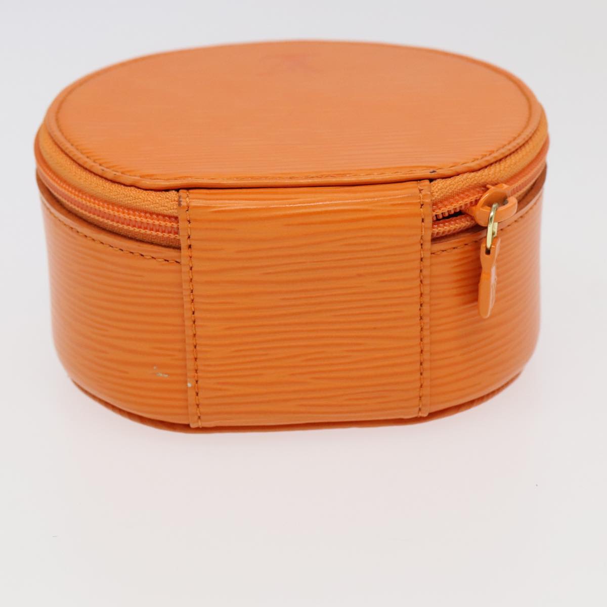 LOUIS VUITTON Epi Ecrin Bijoux 12 Jewelry Box Orange Mandarin LV Auth 95251