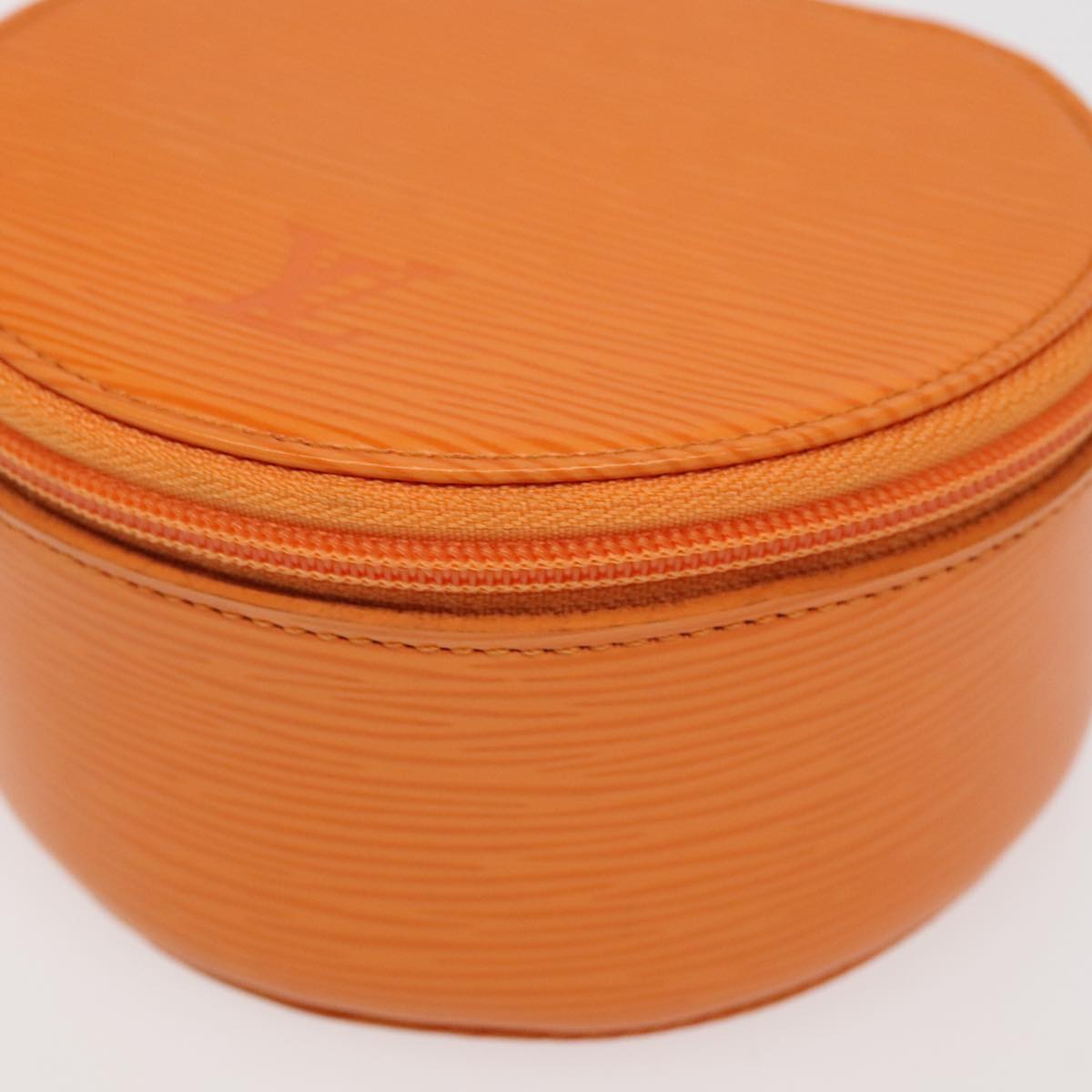 LOUIS VUITTON Epi Ecrin Bijoux 12 Jewelry Box Orange Mandarin LV Auth 95251