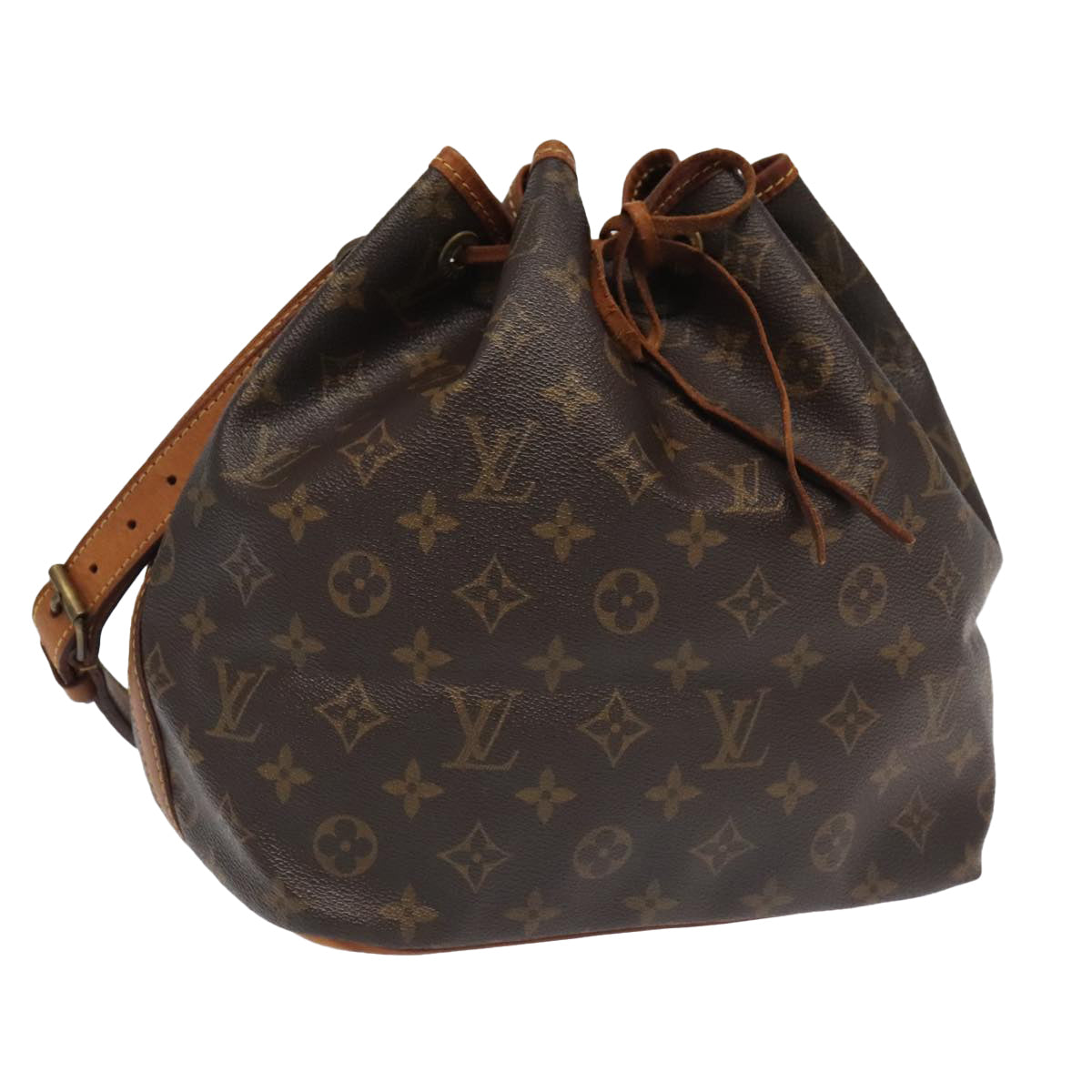 LOUIS VUITTON Monogram Petit Noe Shoulder Bag M42226 LV Auth 95277