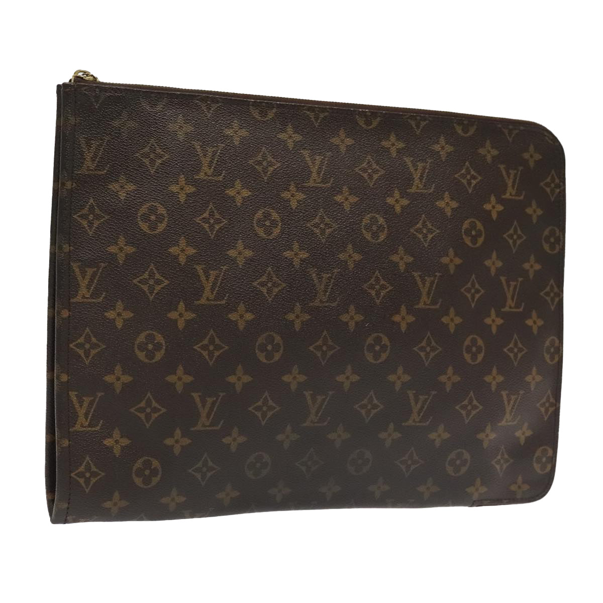 LOUIS VUITTON Monogram Posh Documents Clutch Bag M53456 LV Auth 95284