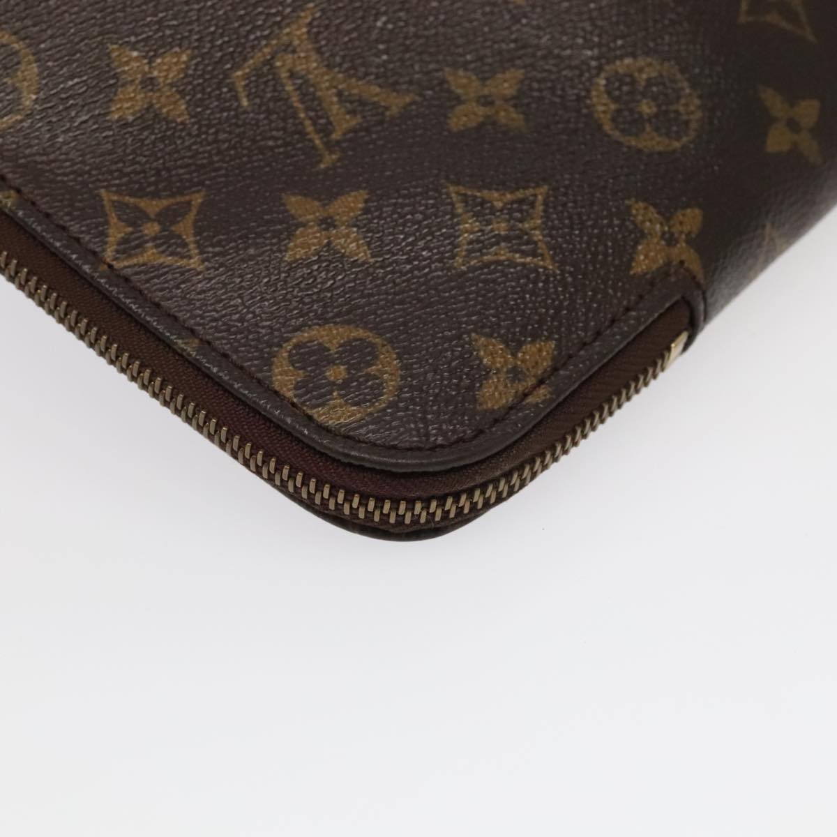 LOUIS VUITTON Monogram Posh Documents Clutch Bag M53456 LV Auth 95284