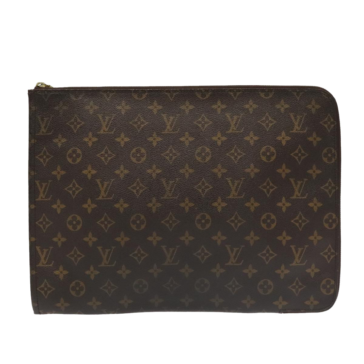 LOUIS VUITTON Monogram Posh Documents Clutch Bag M53456 LV Auth 95284