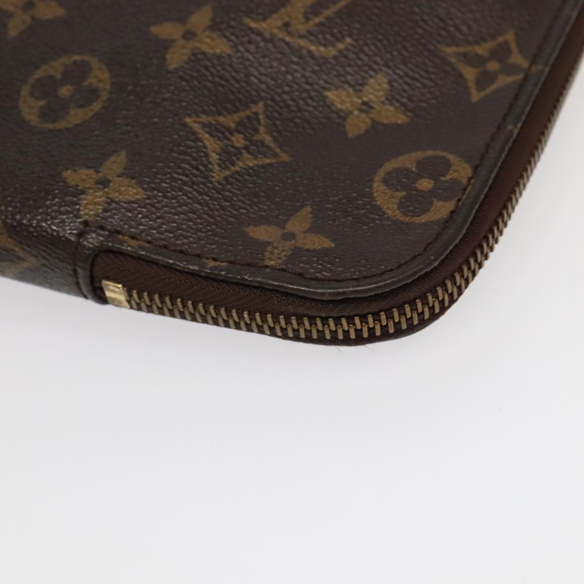 LOUIS VUITTON Monogram Posh Documents Clutch Bag M53456 LV Auth 95284