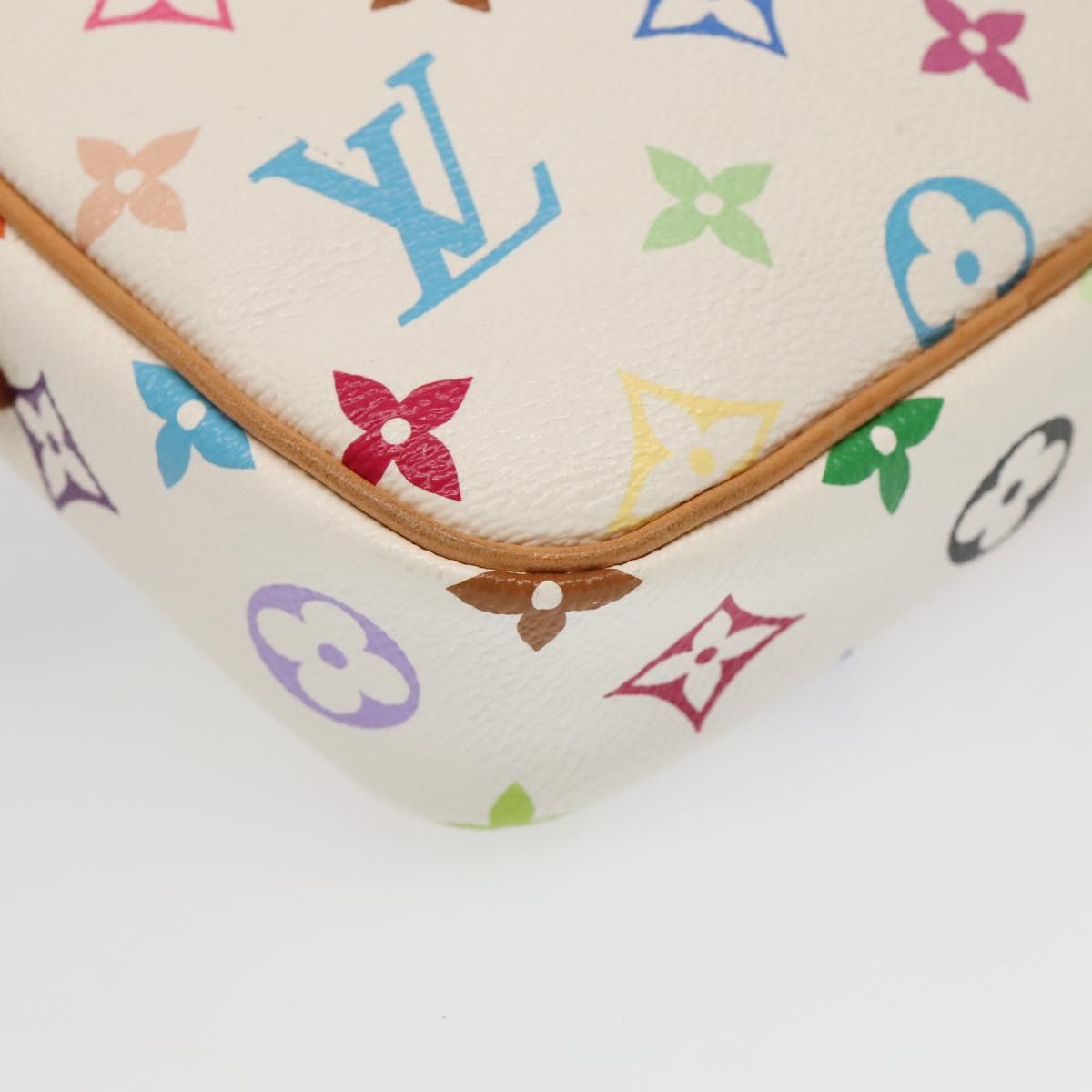 LOUIS VUITTON Monogram Multicolor lift Shoulder Bag White M40055 LV Auth 95291