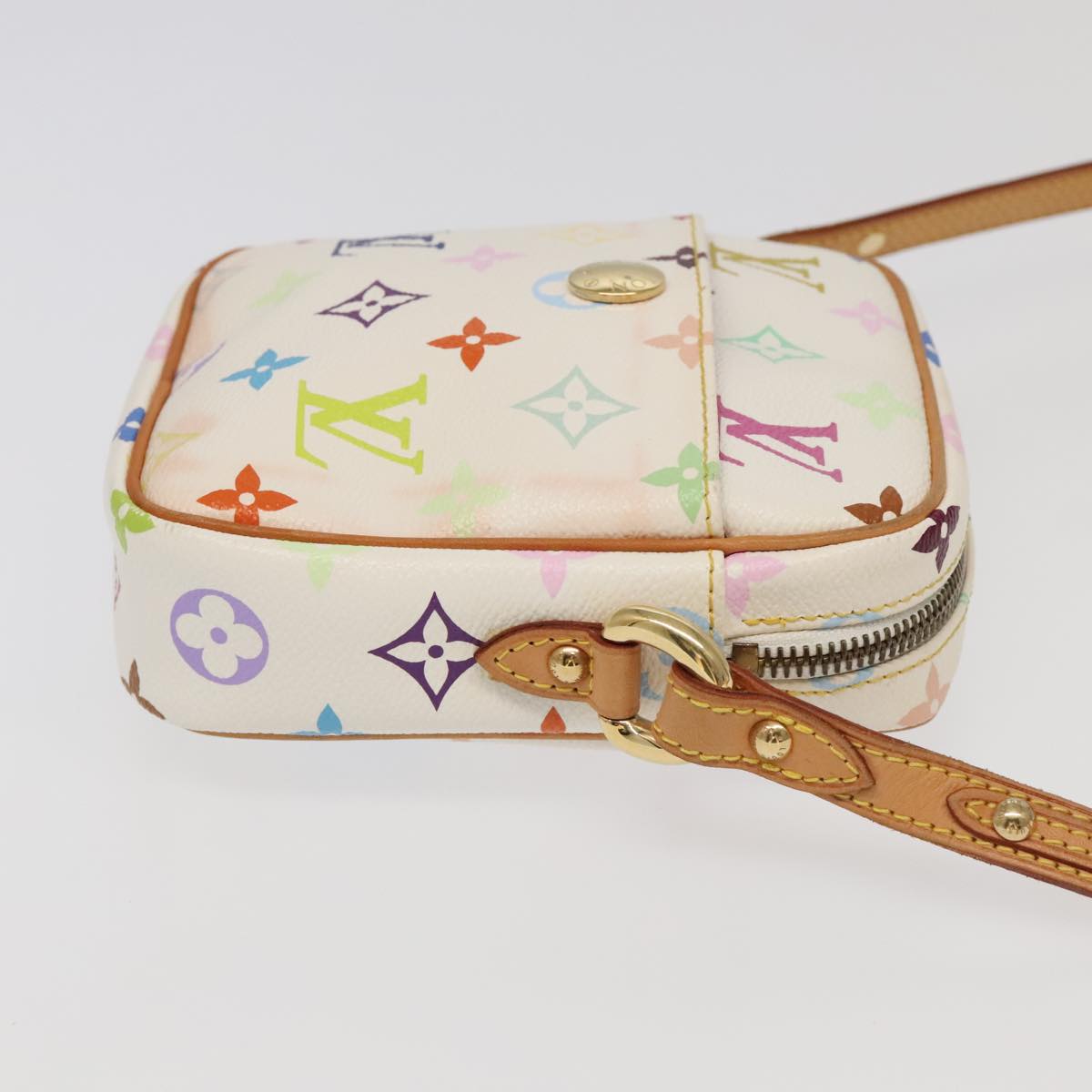 LOUIS VUITTON Monogram Multicolor lift Shoulder Bag White M40055 LV Auth 95291