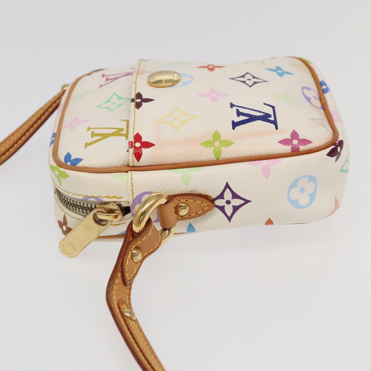 LOUIS VUITTON Monogram Multicolor lift Shoulder Bag White M40055 LV Auth 95291