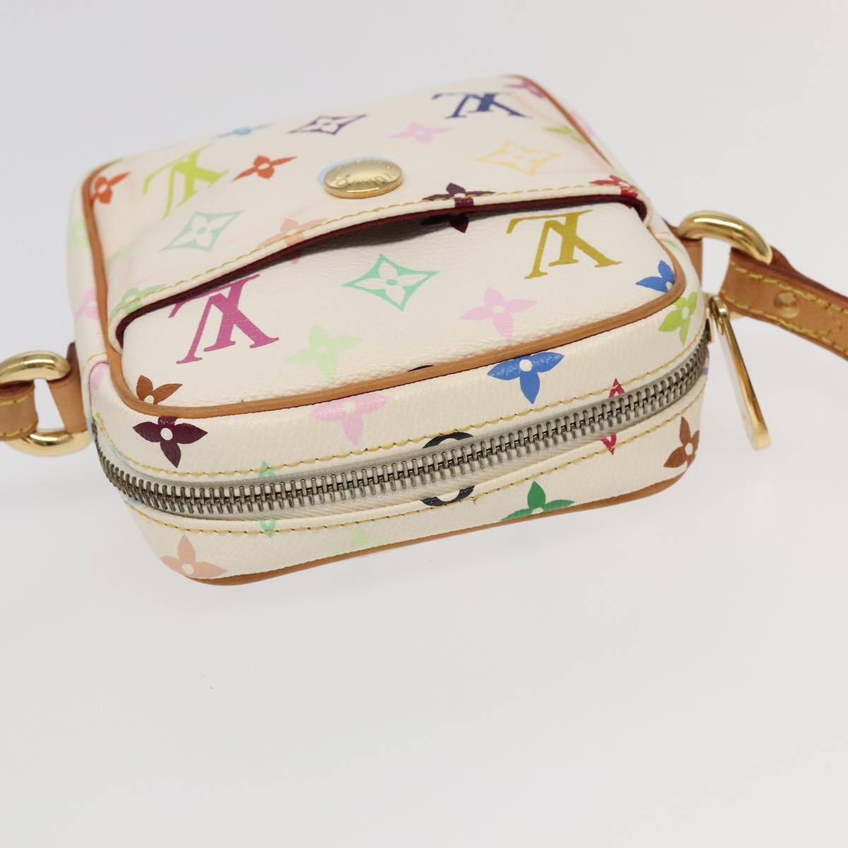 LOUIS VUITTON Monogram Multicolor lift Shoulder Bag White M40055 LV Auth 95291