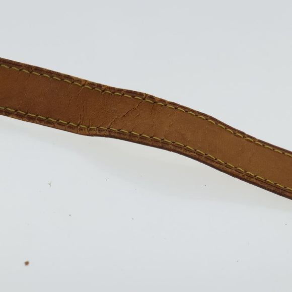 LOUIS VUITTON Adjustable Shoulder Strap Leather 32.3""""""""-39.4"""""""" Beige Auth 95321