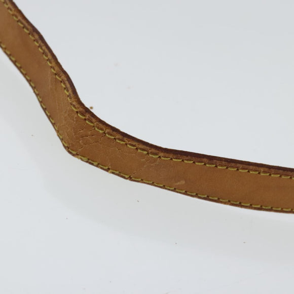 LOUIS VUITTON Adjustable Shoulder Strap Leather 32.3""""""""-39.4"""""""" Beige Auth 95321
