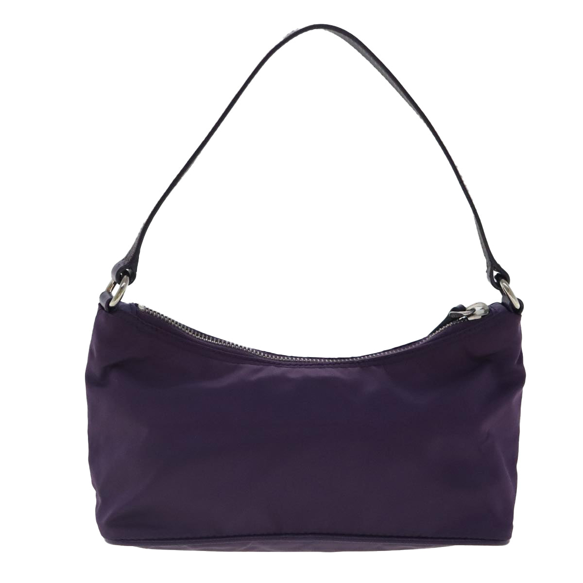 PRADA Shoulder Bag Nylon Purple Silver Auth 95324 - 0