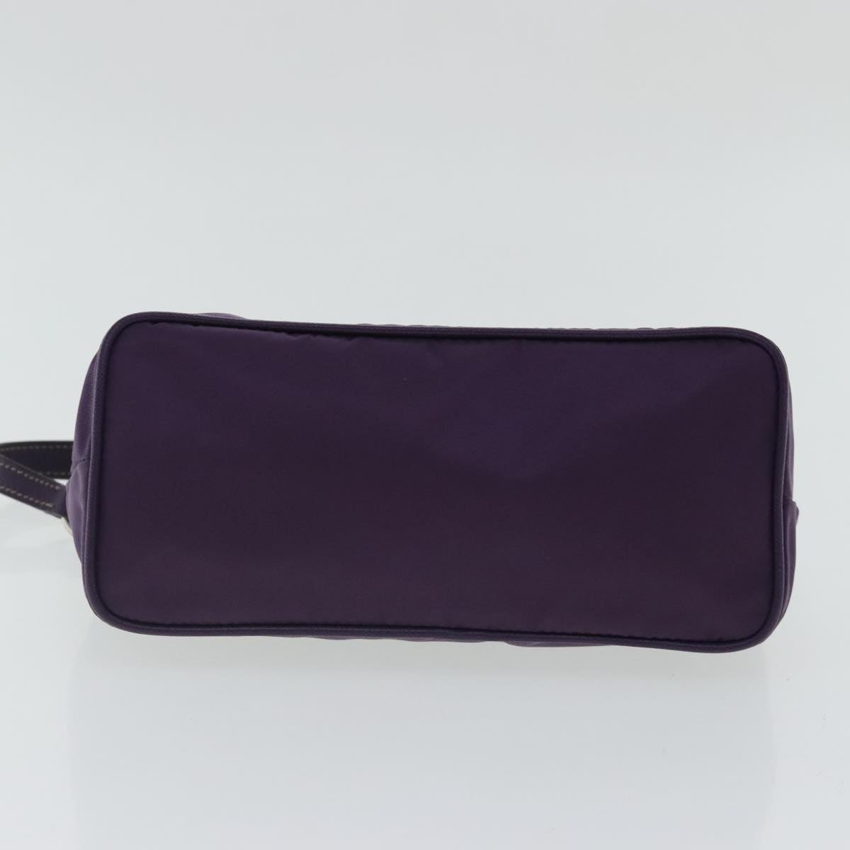 PRADA Shoulder Bag Nylon Purple Silver Auth 95324