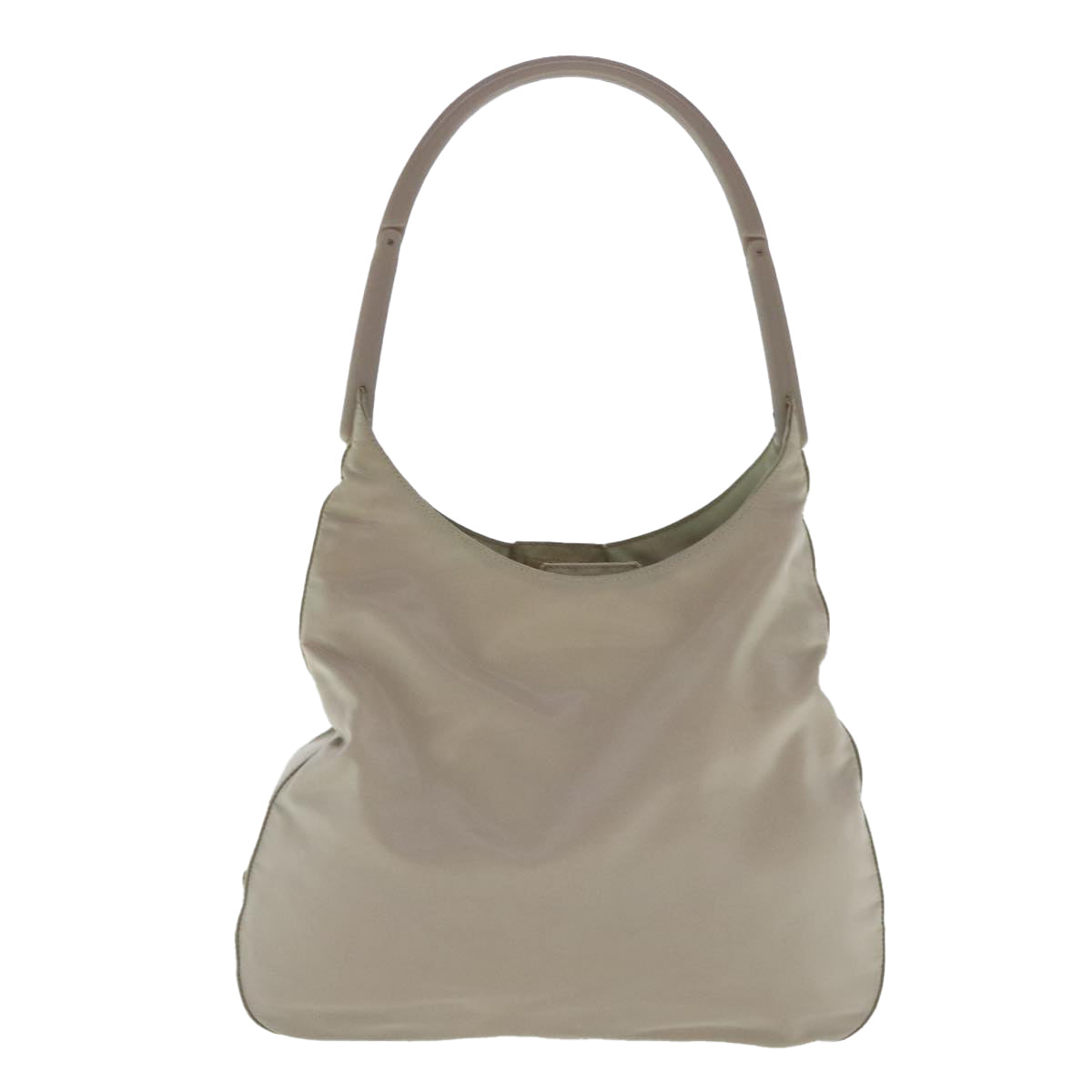 PRADA Shoulder Bag Nylon White Auth 95326 - 0