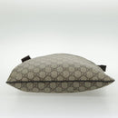 GUCCI GG Supreme Shoulder Bag PVC Leather Beige Brown Silver 141626 Auth 95328-5