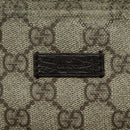 GUCCI GG Supreme Shoulder Bag PVC Leather Beige Brown Silver 141626 Auth 95328-20