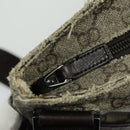 GUCCI GG Supreme Shoulder Bag PVC Leather Beige Brown Silver 141626 Auth 95328-21