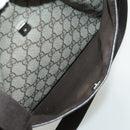 GUCCI GG Supreme Shoulder Bag PVC Leather Beige Brown Silver 141626 Auth 95328-27