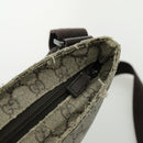 GUCCI GG Supreme Shoulder Bag PVC Leather Beige Brown Silver 141626 Auth 95328-7