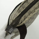 GUCCI GG Supreme Shoulder Bag PVC Leather Beige Brown Silver 141626 Auth 95328-9