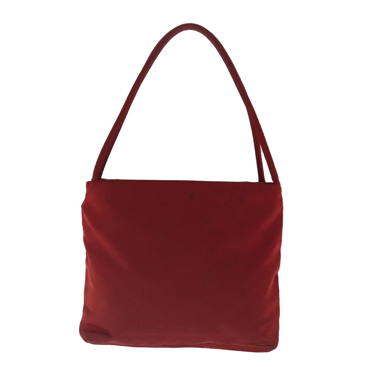 PRADA Hand Bag Nylon Red Silver Auth 95331 - 0