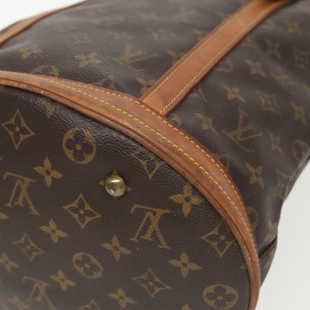 LOUIS VUITTON Monogram Bucket GM Shoulder Bag M42236 LV Auth 95360