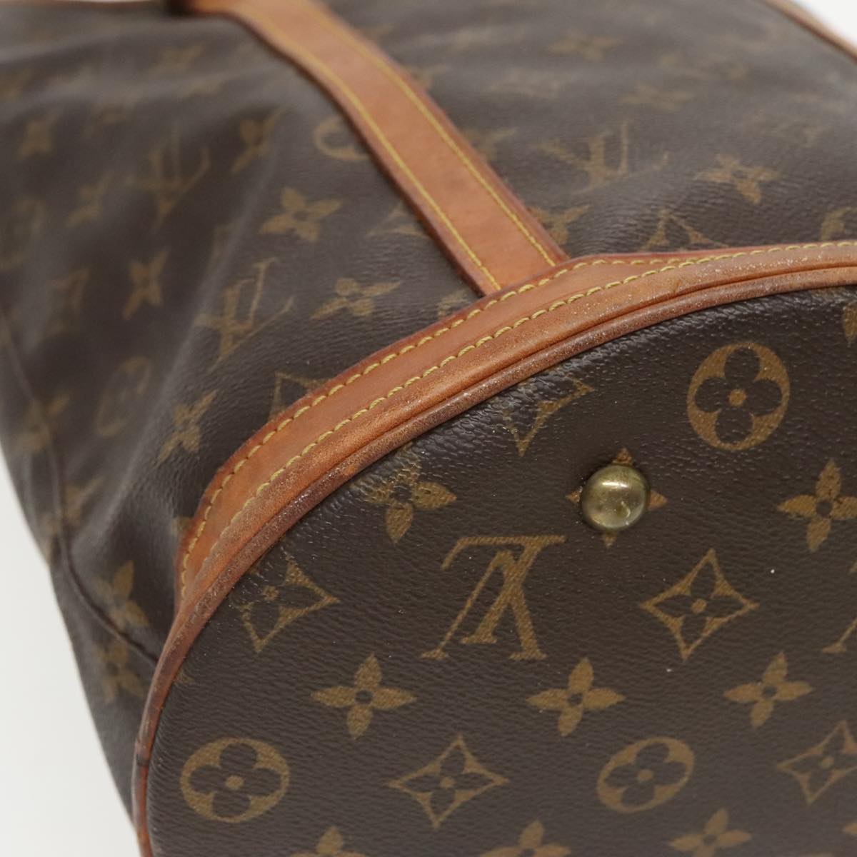 LOUIS VUITTON Monogram Bucket GM Shoulder Bag M42236 LV Auth 95360