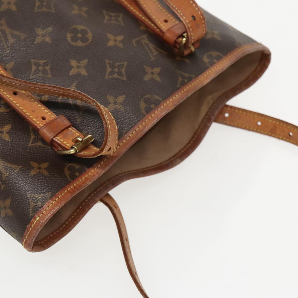 LOUIS VUITTON Monogram Bucket GM Shoulder Bag M42236 LV Auth 95360