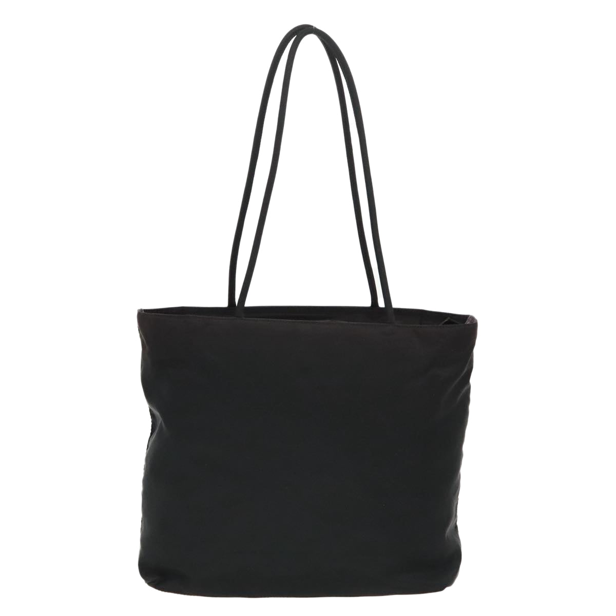 PRADA Tote Bag Nylon Black Auth 95365