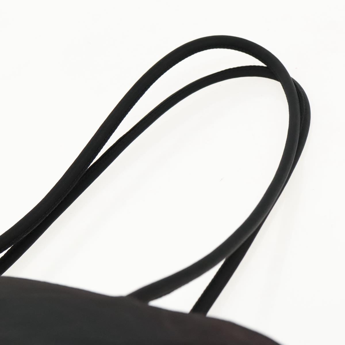 PRADA Tote Bag Nylon Black Auth 95365