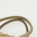 PRADA Hand Bag Nylon Beige Gold Auth 95369-8