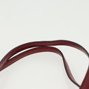 PRADA Hand Bag Nylon Red Silver Auth 95372-8