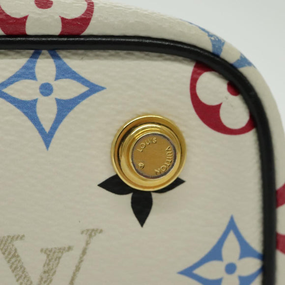 LOUIS VUITTON Monogram Game On Vanity PM Handtas Wit M57458 LV Auth 95384SA