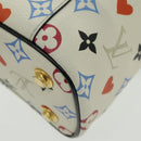 LOUIS VUITTON Monogram Game On Vanity PM Hand Bag White M57458 LV Auth 95384SA-17