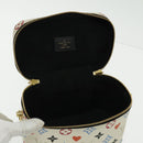 LOUIS VUITTON Monogram Game On Vanity PM Hand Bag White M57458 LV Auth 95384SA-23