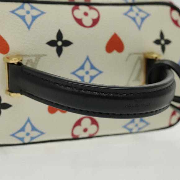 LOUIS VUITTON Monogram Game On Vanity PM Handtas Wit M57458 LV Auth 95384SA