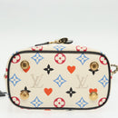 LOUIS VUITTON Monogram Game On Vanity PM Hand Bag White M57458 LV Auth 95387SM-5