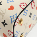 LOUIS VUITTON Monogram Game On Vanity PM Hand Bag White M57458 LV Auth 95387SM-9