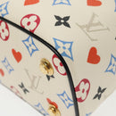LOUIS VUITTON Monogram Game On Vanity PM Hand Bag White M57458 LV Auth 95387SM-16