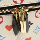 LOUIS VUITTON Monogram Game On Vanity PM Hand Bag White M57458 LV Auth 95387SM-20
